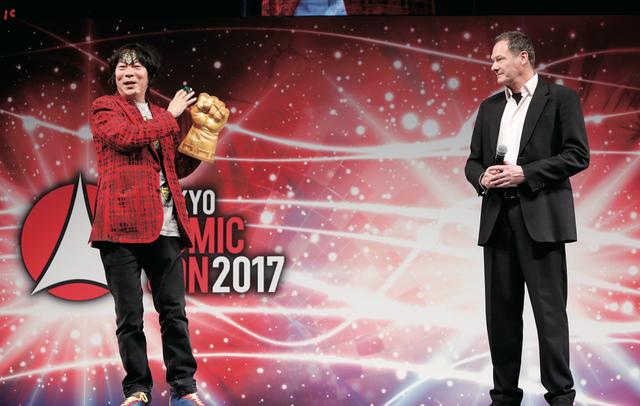 画像: 杉山すぴ豊さんトークショーにマークが登場