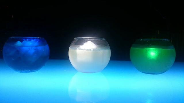 画像: 【コラボカクテル】「小惑星サムソン」BLUE/WHITE/GREEN 各880円(税抜)