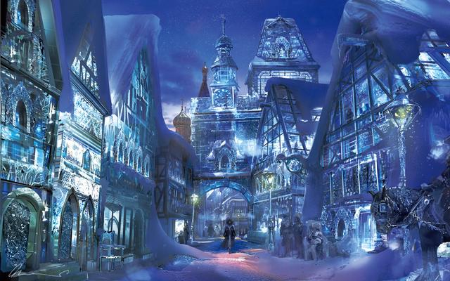 画像: 雪の国のコンセプトアート