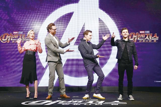 画像: ソウルでの「アベンジャーズ/インフィニティ・ウォー」記者会見より