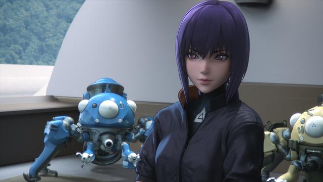 画像: ヒロイン素子の後にいるのがタチコマたち ©士郎正宗・Production I.G/講談社・攻殻機動隊 2045 製作委員会