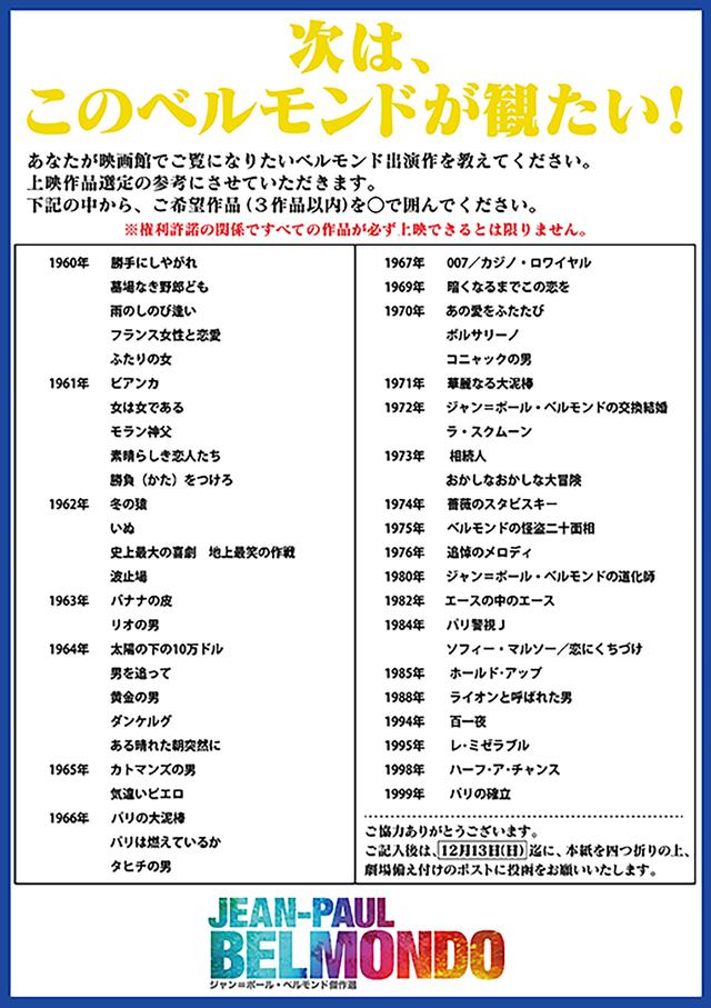 画像: アンケート・チラシ(裏)
