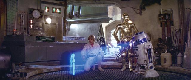 画像: レイアのメッセージ/「スター・ウォーズ エピソード4/新たなる希望」
