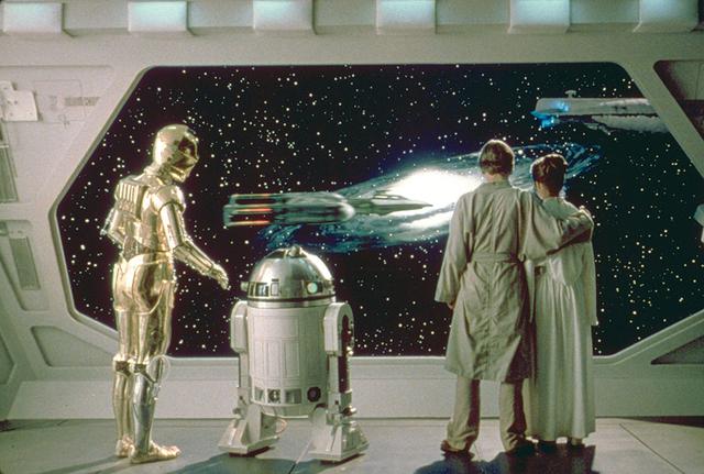 画像: ファルコン号を見送るルーク&レイア/「スター・ウォーズ エピソード5/帝国の逆襲」