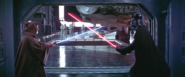 画像: オビ=ワンvsダース・ベイダー/「スター・ウォーズ エピソード4/新たなる希望」