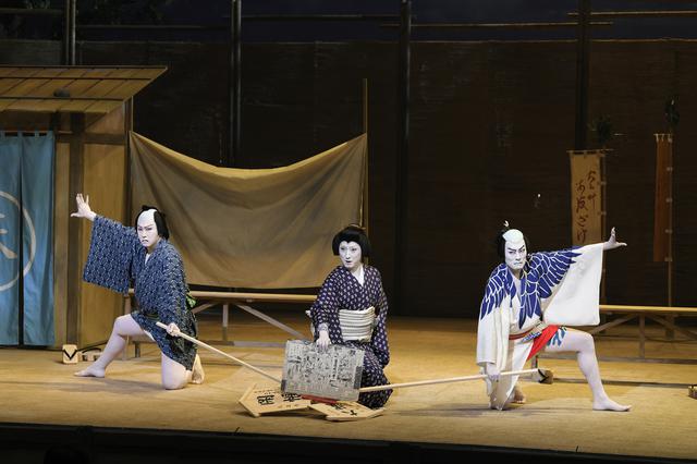 画像: 写真左から:尾上松也、中村七之助、中村勘九郎