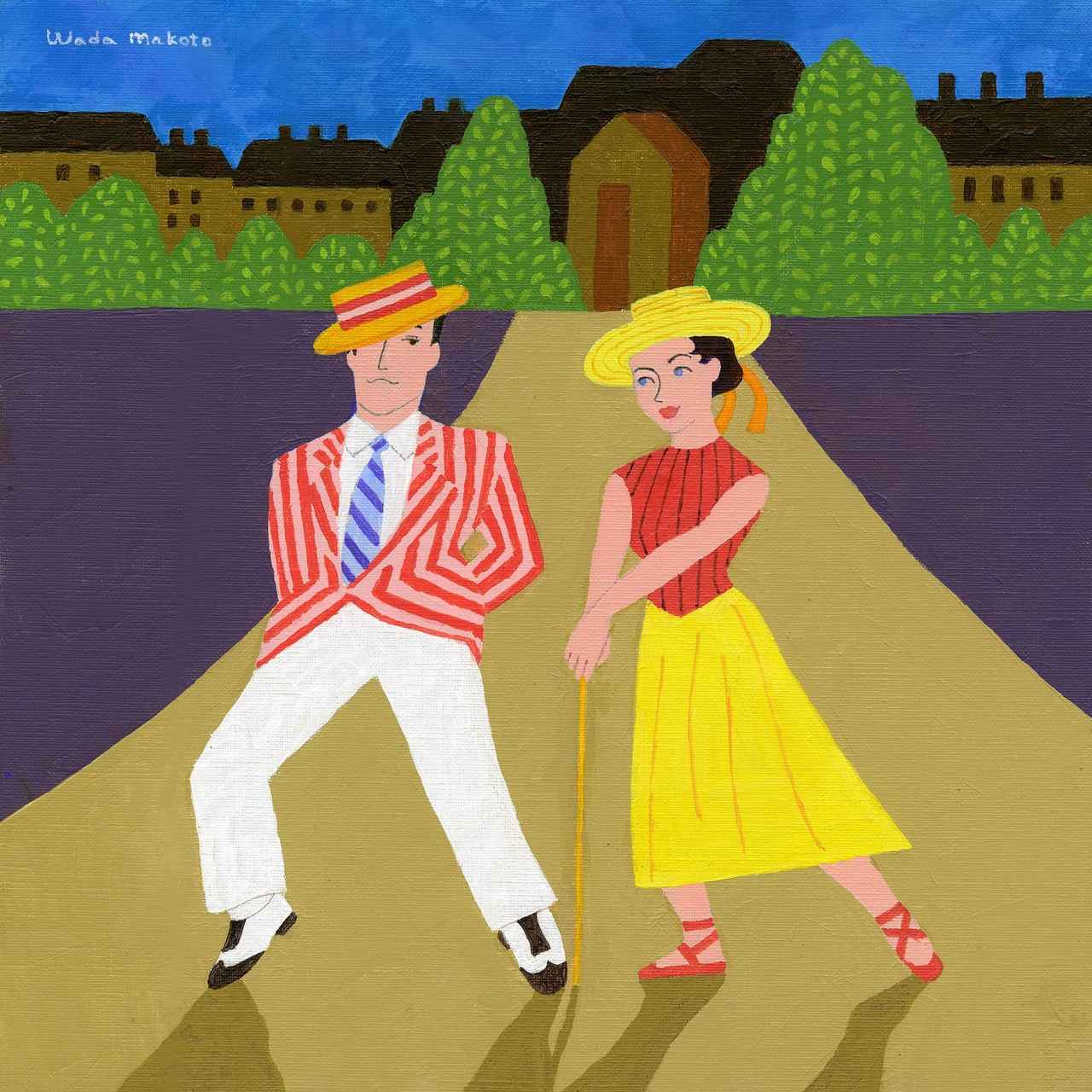 和田誠　水彩画　原画　真作　映画「カサブランカ」より　貴重！　額装済　チャリティ 和田誠 水彩画 原画 真作 映画「カサブランカ」より 貴重！ 額装済