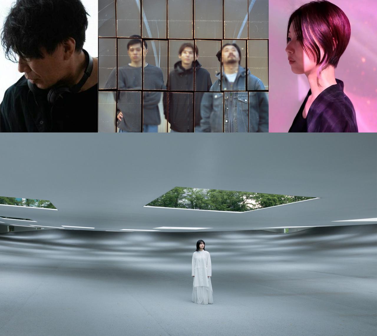 画像: 上段左より） 川村誠監督、 D.A.N.、中山晃子