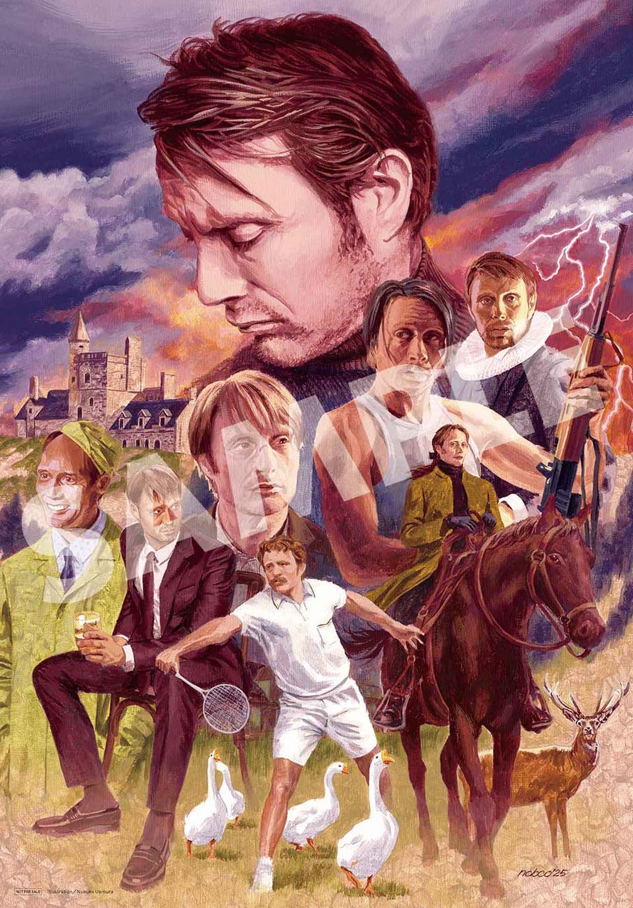 画像2: 東京コミコン会場限定版「SCREEN1月号」表紙:マッツ・ミケルセン 特別付録:マッツ・ミケルセン スペシャルポスター&「ハンニバル」ポストカード4枚セット