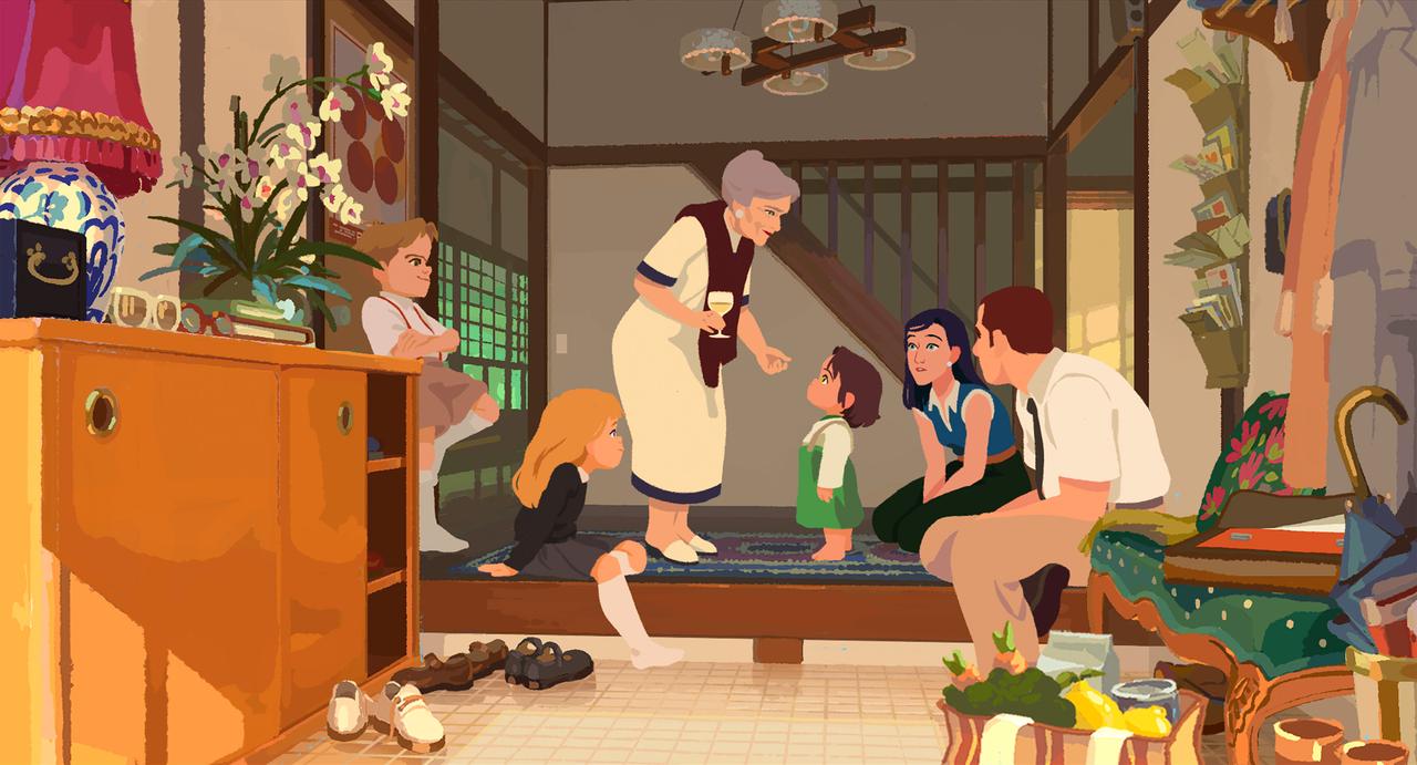 画像: アメリは、父母兄姉の５人家族。ある日、ベルギーから祖母がやってくる。©2025 Maybe Movies, Ikki Films, 2 Minutes, France 3 Cinéma, Puffin Pictures, 22D Music