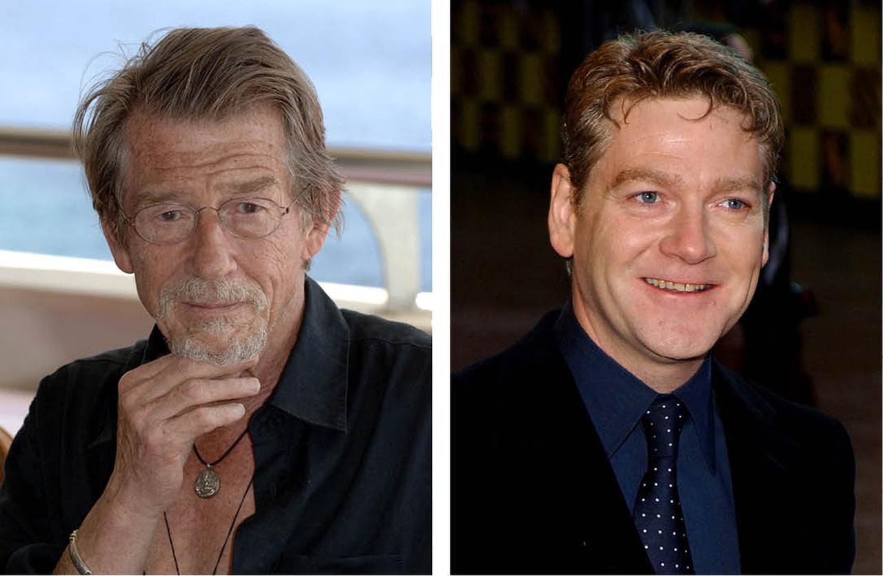 画像: ジョン・ハート（左）、ケネス・ブラナー（右）