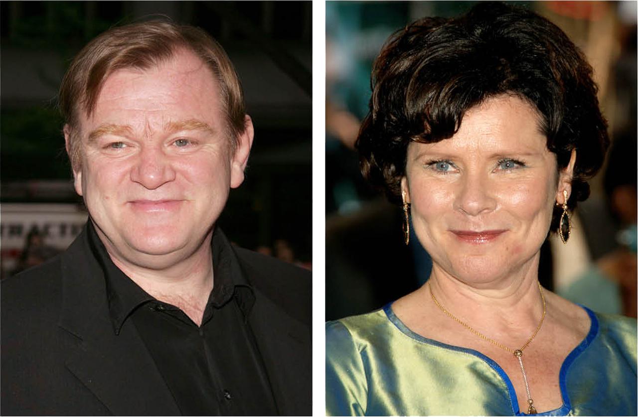 画像: ブレンダン・グリーソン（左）、イメルダ・スタウントン（右）