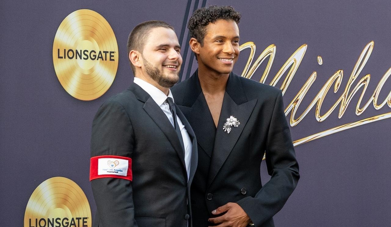 画像: 長男プリンスとジャファー・ジャクソン