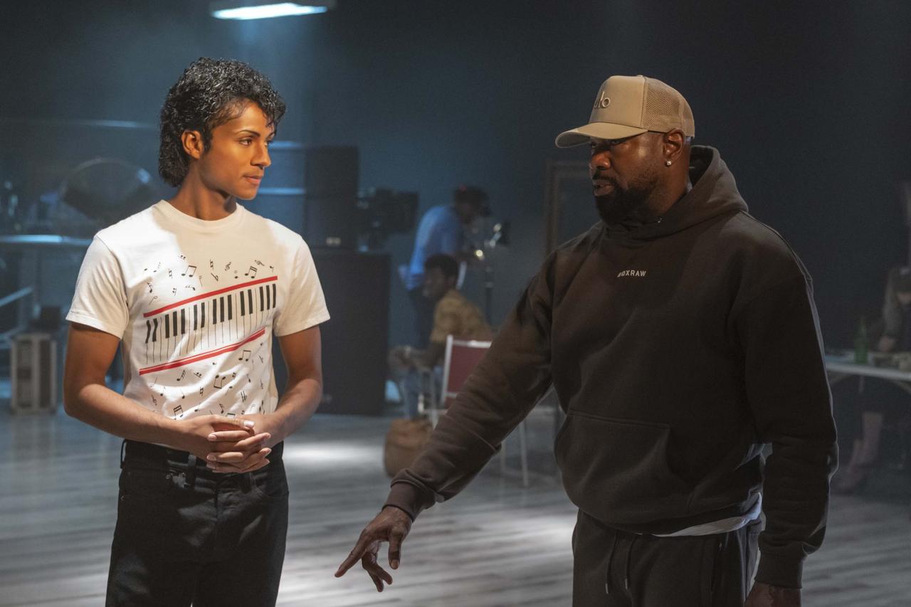 画像: 『Michael/マイケル』撮影合間のジャファーとアントワン・フークア監督