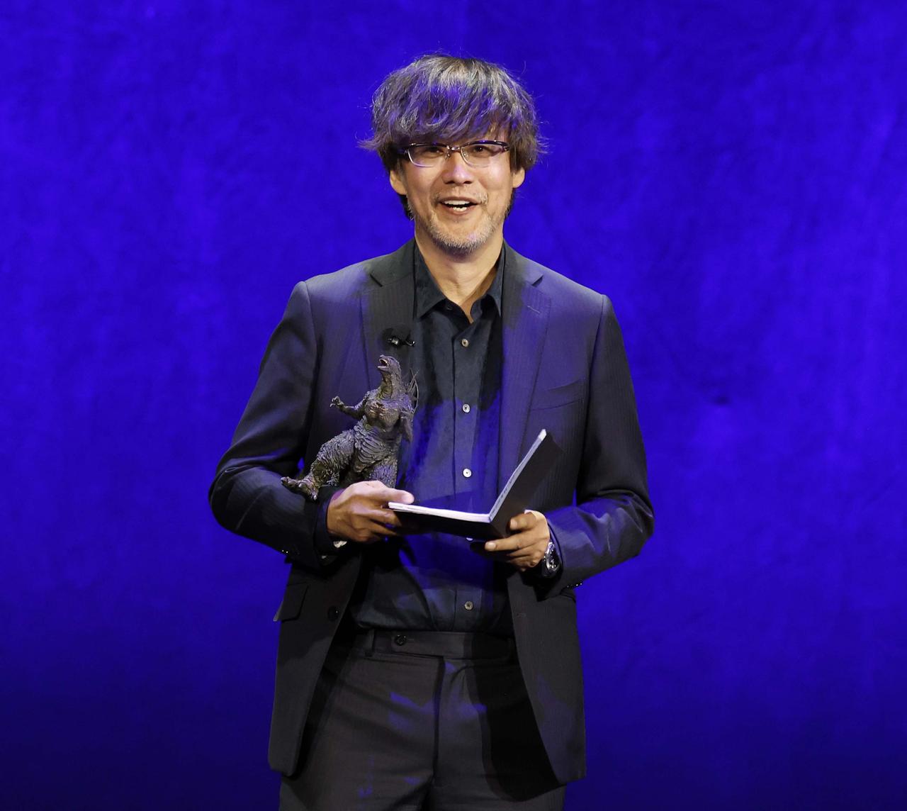 画像: シネマコンで『ゴジラ-0.0』のプレゼンをした山崎貴監督 Photo by Gabe Ginsberg/WireImage
