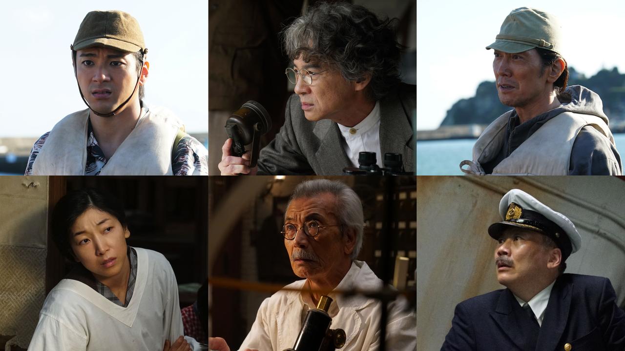 画像: (上段左から)山田裕貴、吉岡秀隆、佐々木蔵之介 (下段左から)安藤サクラ、田中泯、田中美央