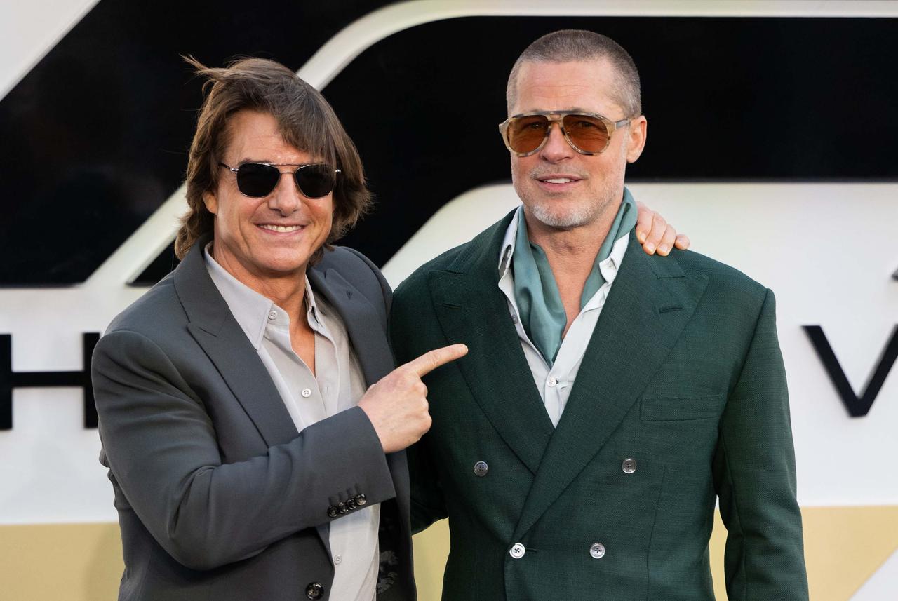 画像: 『F1®/エフワン』のヨーロッパ・プレミアで再会したトム・クルーズとブラッド・ピット Photo by Samir Hussein/WireImage
