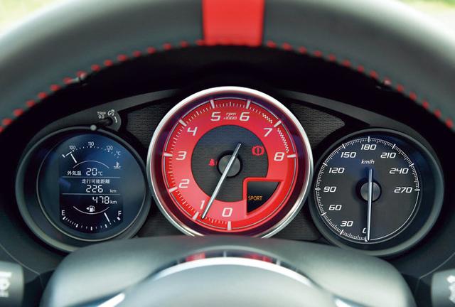 画像: スピードメーターは270km/hまで刻まれているが、190km/h付近で速度リミッターが作動するそうだ。