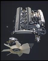 画像: ▲初代ソアラにも搭載されていた 2.8Lの直6DOHC、5M-GEU型は170psを発生した。