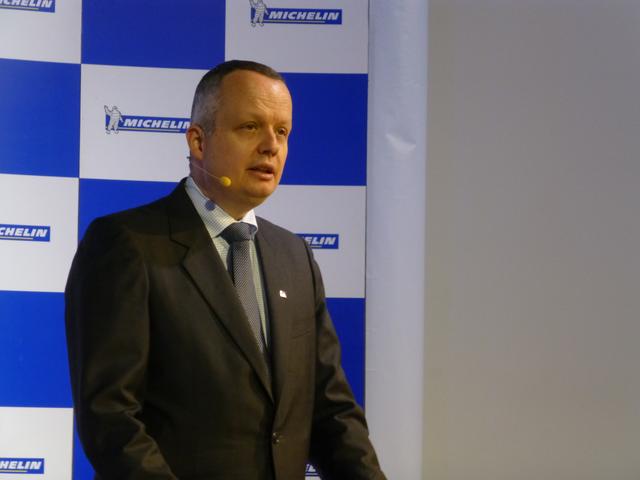 画像: 日本ミシュランタイヤ社長、ポール・ペリニオ氏。