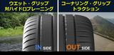 画像: 採用技術=非対称トレッドパターン