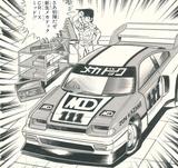 画像: 作者の次原隆二先生曰く、ミッドシップ化のアイデアはフィアットX1/9を見て思いついたとのこと。