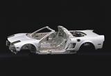 画像: NSXタイプTのボディ構造。オールアルミ。