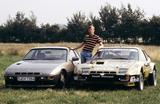 画像: ポルシェ924カレラGTSと924ターボの間に立つワルター・ロール。1981年撮影。