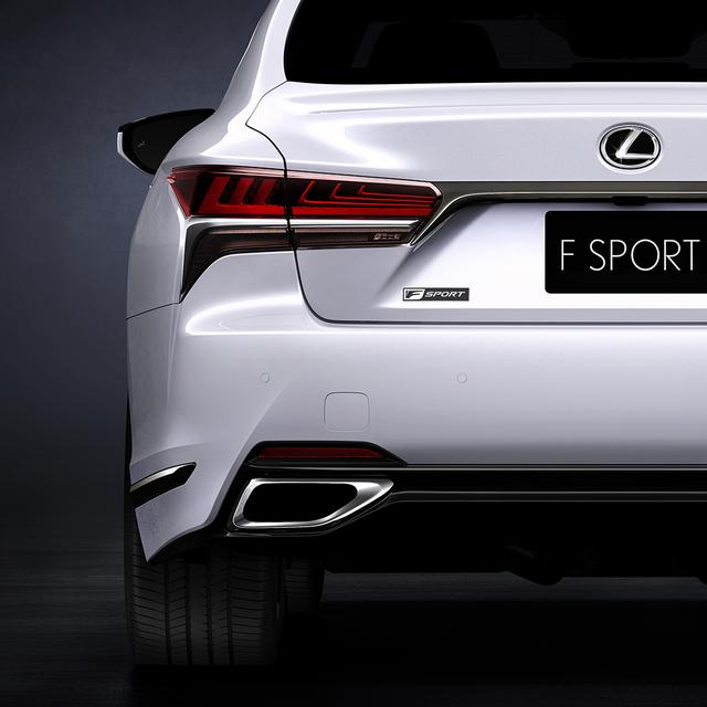 画像: 4月5日に公開されたレクサス LSの “F SPORT ”に関する写真はこの1点のみ。