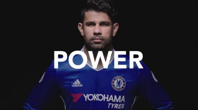 画像: ディエゴ・コスタ選手が登場する「POWER」のワンカット。