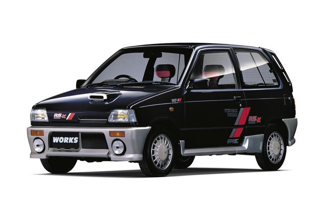 画像: 初代アルト ワークスは1987年に登場。しかし、1988年には2代目にスイッチしており、このモデルは短命でした。