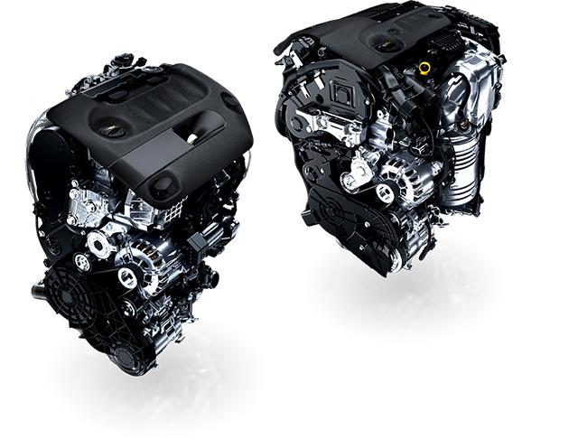 画像: パワーと優れた環境性能を併せ持つクリーンディーゼル2.0L BlueHDi(左)、優れた燃費性能を誇る 1.6L BlueHDi