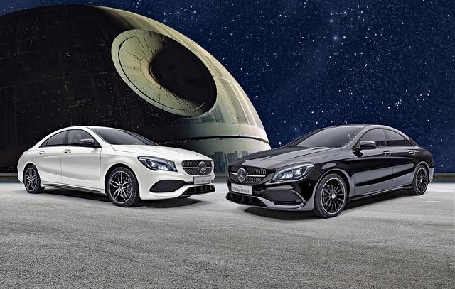 画像: メルセデス・ベンツ CLA180 スター・ウォーズ エディション(左:カルサイトホワイト、右:ナイトブラック)