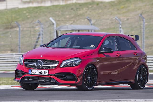 画像: ハンガロリンクサーキットで試乗した、メルセデス・AMG A45 4マティック。Aクラスは大きな変更を受けていないようだ。