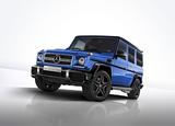 画像: メルセデス AMG G63 50th Anniversary Edition。目にも鮮やかなブルーのボディカラー。