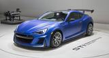 画像: 2年前のニューヨークオートショーに出品されたBRZ STIパフォーマンスコンセプト。搭載エンジンは2リッターのEJ20型ターボをイメージしているとアナウンスされていた。