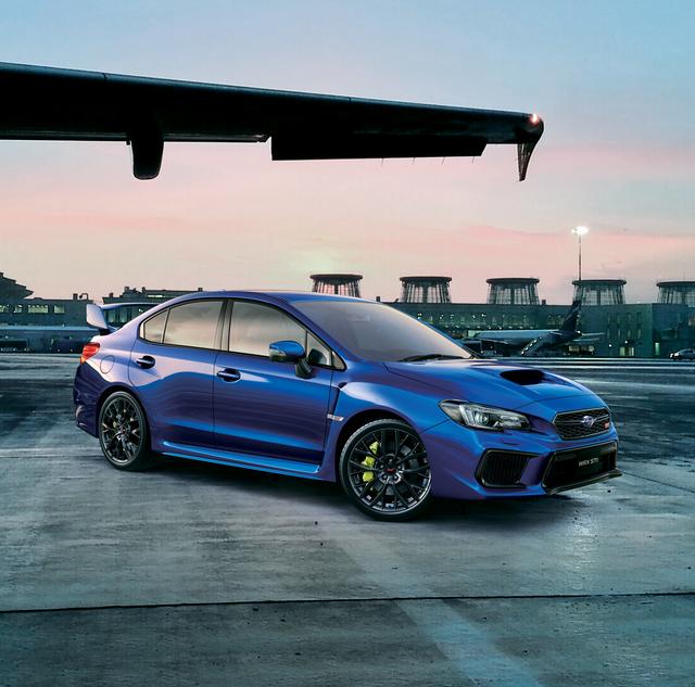 画像: WRX STI タイプS WRブルーパール 大型リアスポイラー装着車(メーカー装着オプション)