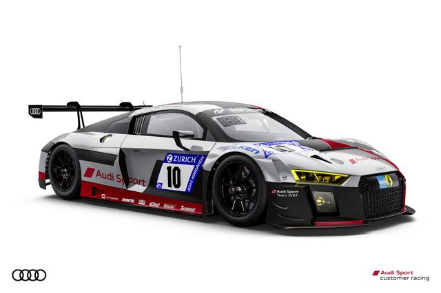 画像: もう1台のアウディスポーツ チームWRTマシン、R8 LMS。カーナンバー10。