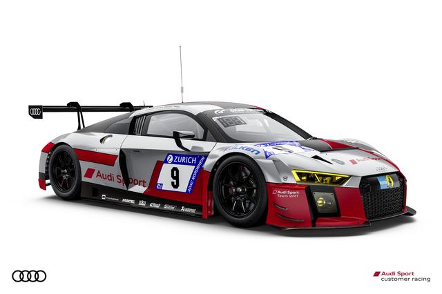 画像: カーナンバー9のSP9クラス R8 LMS。アウディスポーツ チームWRTのエントリー。