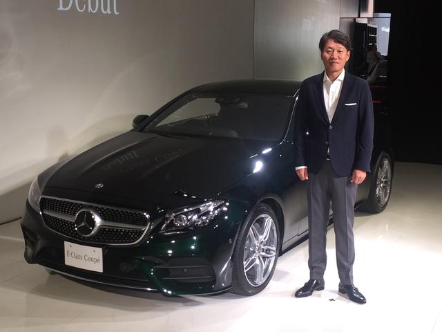 画像: 発表会で登壇したメルセデス・ベンツ日本の上野金太郎社長。今年も販売好調で笑顔がこぼれる。