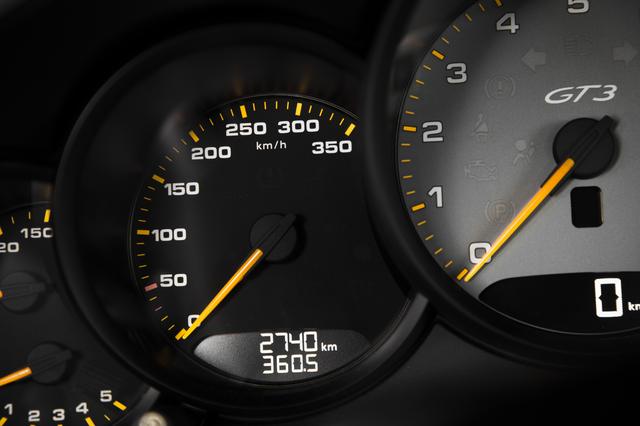 画像: スピードメーターは350km/hスケール。