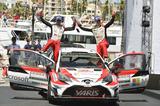 画像: 2位に入ったヤリ-マティ・ラトバラ(右)/ミーカ・アンティラ組(ヤリスWRC #10号車 )