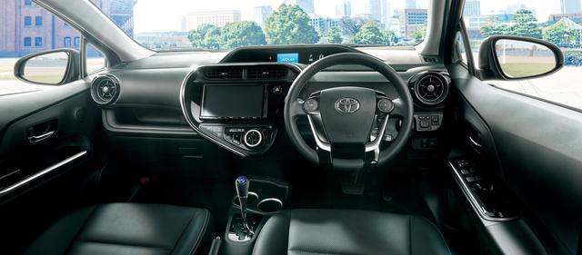 画像: アクア G“ソフトレザーセレクション” 。内装色はブラックソフトレザー〈オプション装着車〉