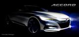 画像: 公開された新型アコードのデザインスケッチ。かなりアグレッシブ!