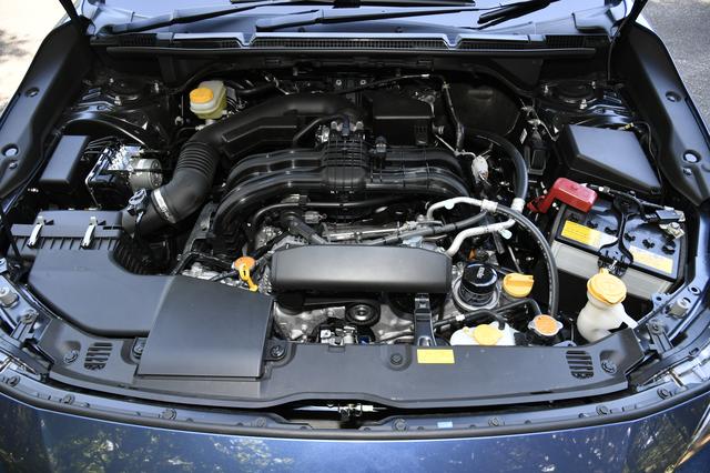 画像: 115ps/148Nmを発生するFB16型対向4気筒エンジン。JC08モード燃費は18.2km/ℓ。