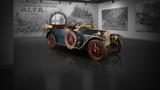 画像: 1910年製アルファロメオ24HP。当時は欧州車でも右ハンドルが一般的だった。