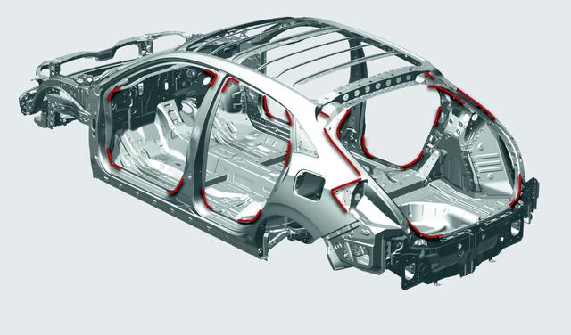 画像: CIVIC TYPE R ボディ骨格イメージ。