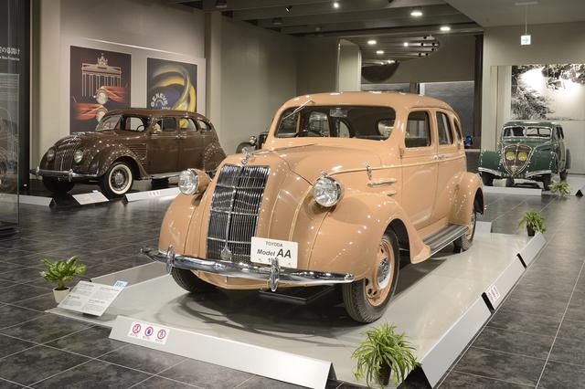 画像: 最初のトヨタ車「トヨダAA型(実車は残っていないのでレプリカ)」をはじめ、クラシックモデルも数多く展示。