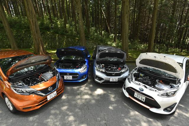 画像: まずは各車のJC08モード燃費チェック
