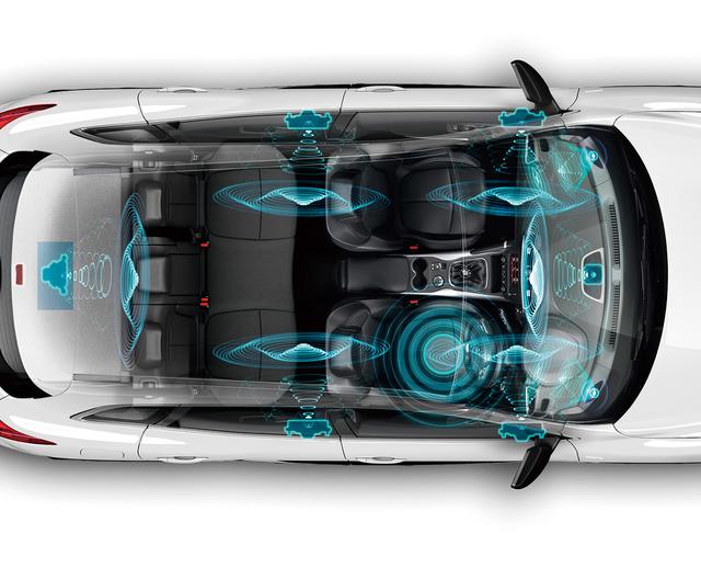 画像: BOSE®サウンドシステムは、どこにスピーカーがあるのかがわからないような広がりのある音作りで、室内でコンサートホールのような音響を再現。
